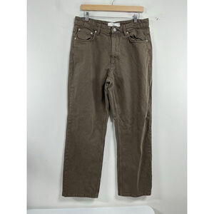 Mens Excellent Condition Pull & Bear Loose Fit Brown Jeans Us 34 Eu 44